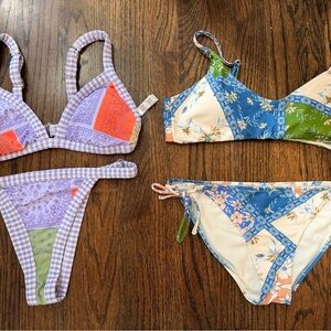 Maaji & Raisins Mixed Patchwork Bikini Sets - Purple, Blue, Green, Orange